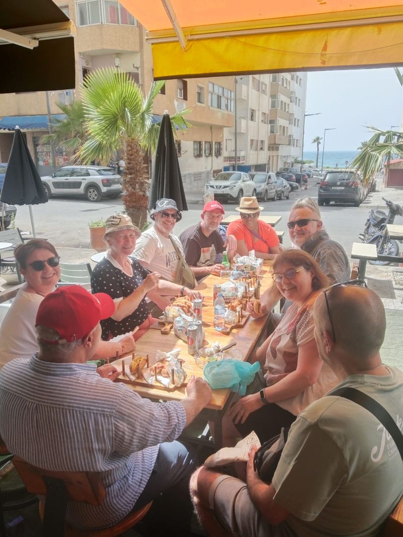 Visitors enjoying Le 40 in Rabat
